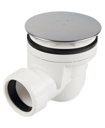 PILETTA DOCCIA SIFONATA PP INOX 1"1/2