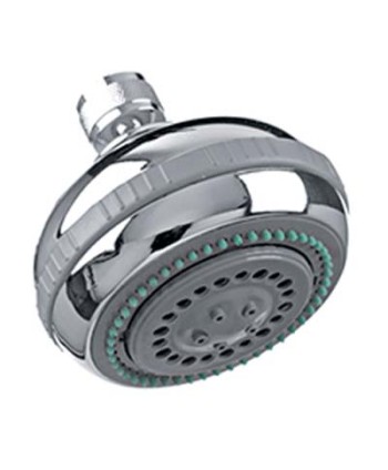 SOFFIONE DOCCIA + SNODO 5 GETTI ABS CROMATO 1/2F MM 90