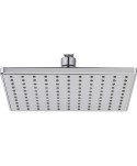 SOFFIONE DOCCIA + SNODO FELCE EFFE ABS CROMATO 1/2F MM 200X200