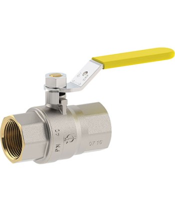 VALVOLA SFERA GAS + LEVA FF FUTURGAS FIV OTTONE NICHELATO 3/4F