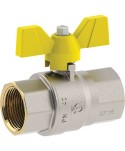 VALVOLA SFERA GAS + FARFALLA FF FUTURGAS FIV OTTONE NICHELATO 1/2F
