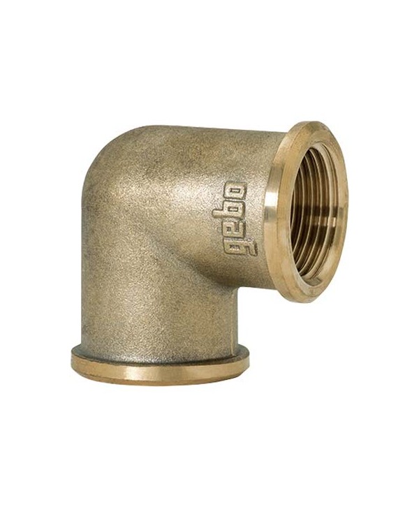 GOMITO FF OTTONE 90 GEBO 1"F