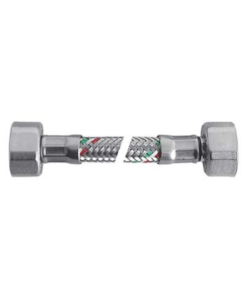 FLESSIBILE FLEXCORE FF PARIGI INOX 304/PE-RT + GUARNIZIONE 1/2FF CM 20