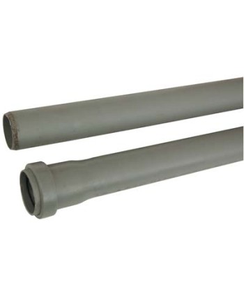 TUBO SCARICO IDRICO AD INNESTO 1 BICCHIERE PP GRIGIO MM 40 CM  50