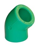 GOMITO PPR A SALDARE 45Â° VERDE MM 20