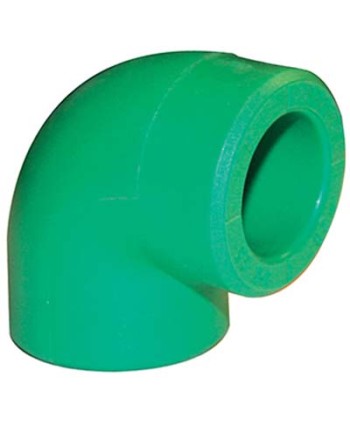 GOMITO PPR A SALDARE 90Â° VERDE MM 25