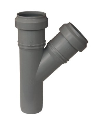 BRAGA SCARICO IDRICO AD INNESTO PP GRIGIO MM 40 45Â°