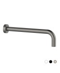 BRACCIO DOCCIA TONDO Nichel Spazzolato Opaco cm 40