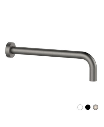 BRACCIO DOCCIA TONDO Nichel Spazzolato Opaco cm 40