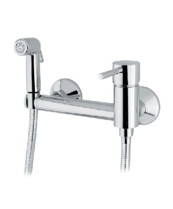 MISCELATORE MONOCOMANDO A PARETE CON KIT DOCCETTA Cromo
