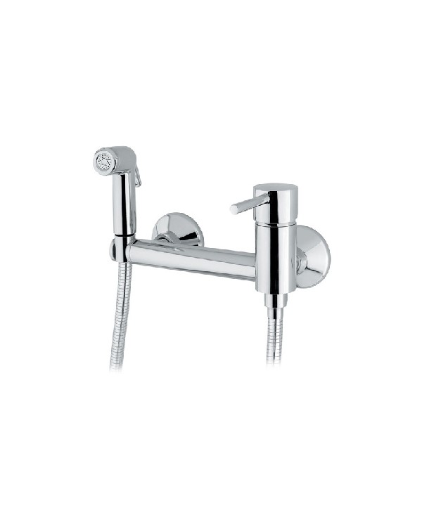 MISCELATORE MONOCOMANDO A PARETE CON KIT DOCCETTA Cromo